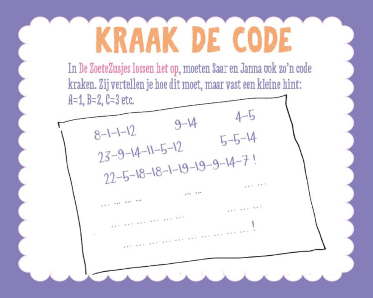 Kraak de code - De Zoete Zusjes